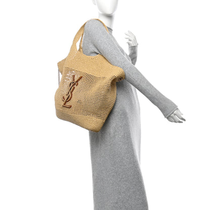 Saint Laurent Raffia Icare Shopping Tote Natural 2 of 14