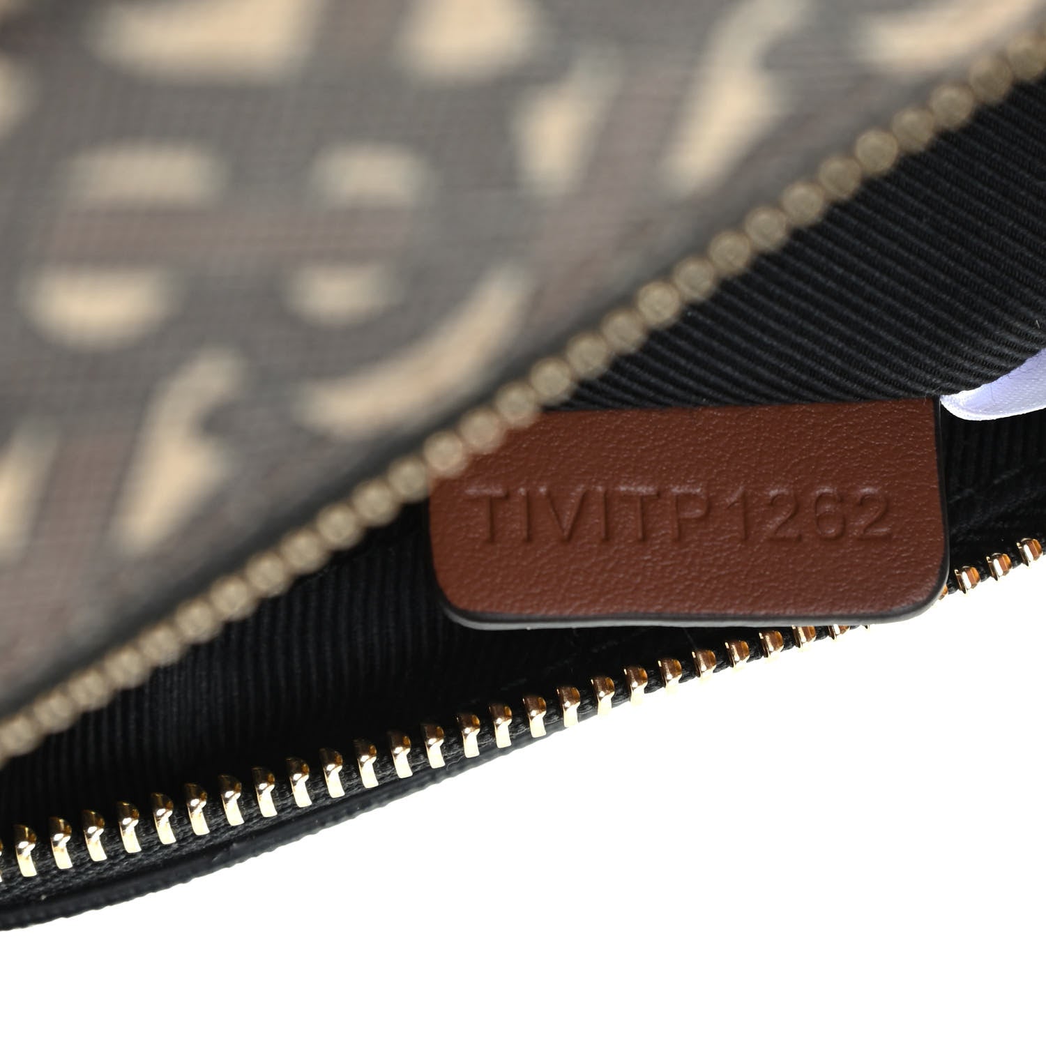 Burberry E-Canvas Monogram Travel Pouch Bridle Brown 9 of 9