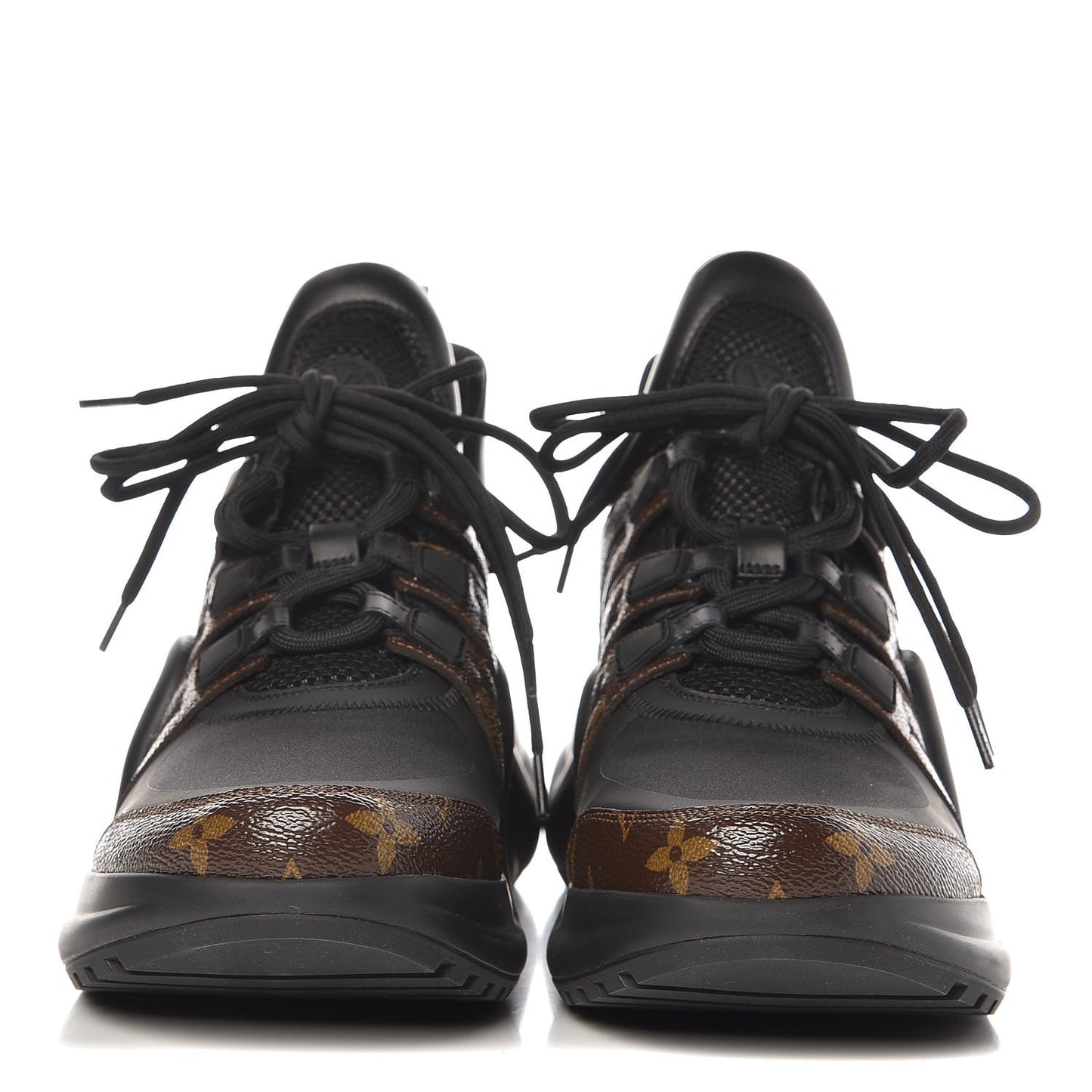 Calfskin Patent Monogram LV Archlight Sneakers 41 Black