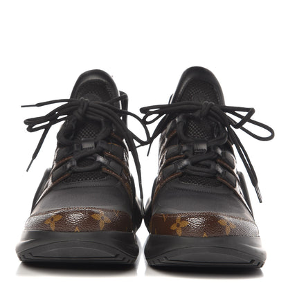 Louis Vuitton Calfskin Patent Monogram LV Archlight Sneakers 41 Black 2 of 8