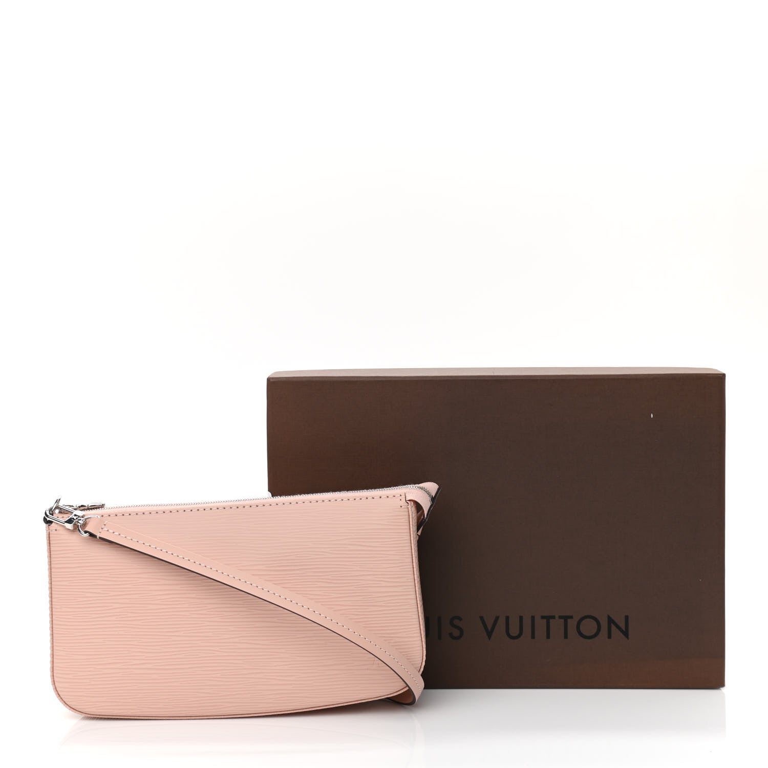 Louis Vuitton Epi Pochette Accessories NM Rose Ballerine 11 of 11