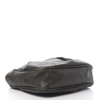 Chanel Distressed Lambskin Le Marais Tote Green 4 of 10