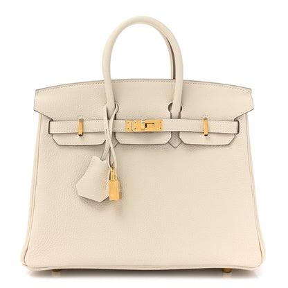 Hermes Togo Birkin 25 Craie 1 of 9