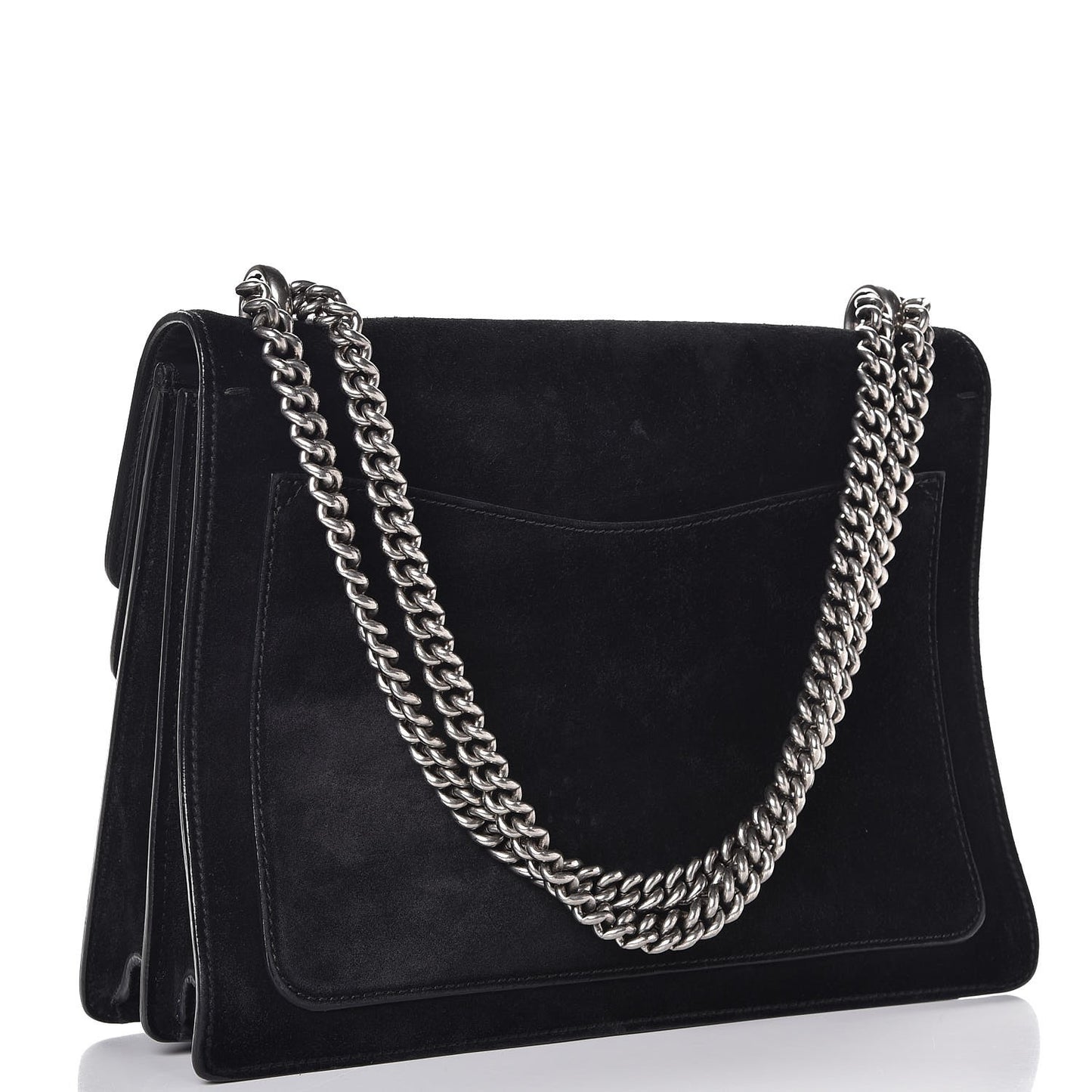Suede Medium Dionysus Shoulder Bag Black