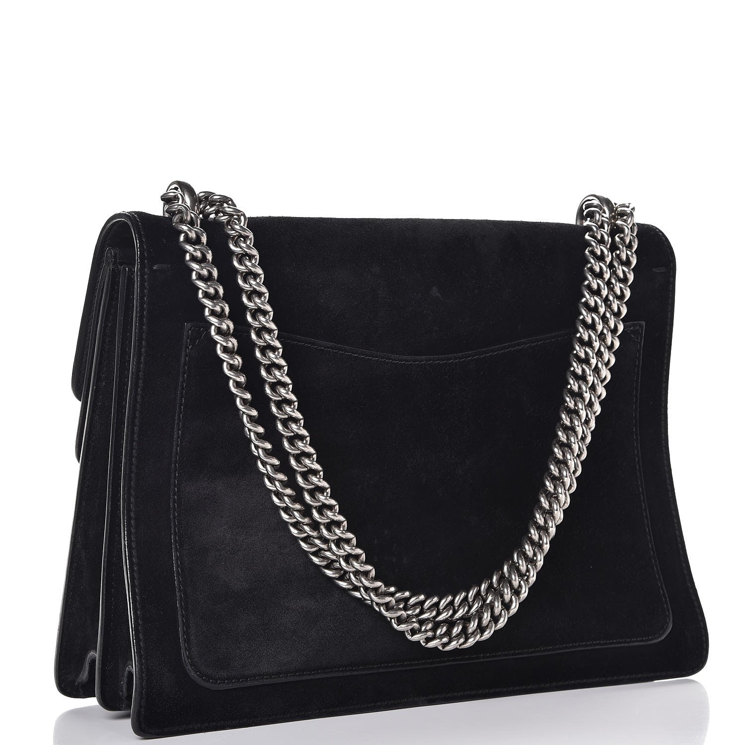 Gucci Suede Medium Dionysus Shoulder Bag Black 3 of 15