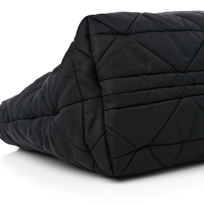 Prada Re-Nylon Nappa Triangle Quilted Padded Small Double Handled Zip Tote Black 7 of 8