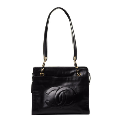 Chanel Lambskin CC Shoulder Bag Black 1 of 9