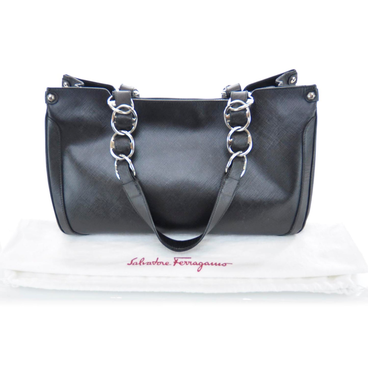 SALVATOREFERRAGAMOSaffianoNicolettaBagBlack