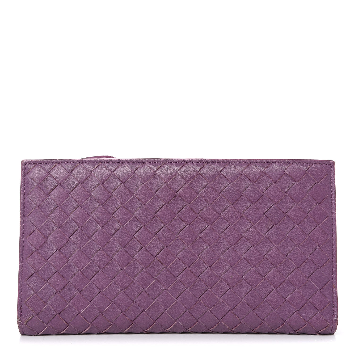 Bottega Veneta Nappa Intrecciato Flap Wallet Purple 1 of 12