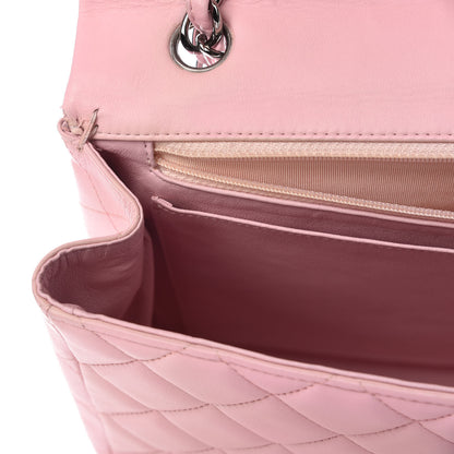 Chanel Lambskin Quilted Maxi Single Flap Pink 15 of 18