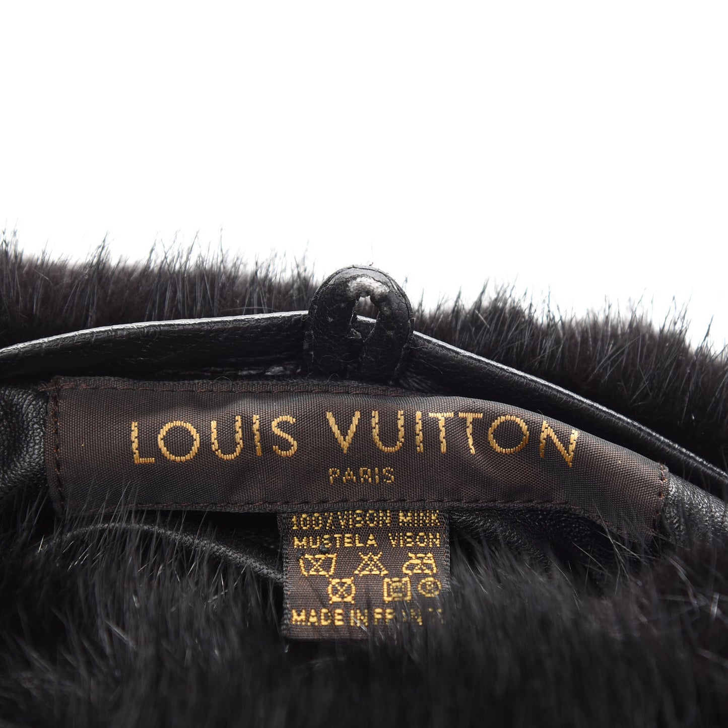 Vison Fur Muff Black
