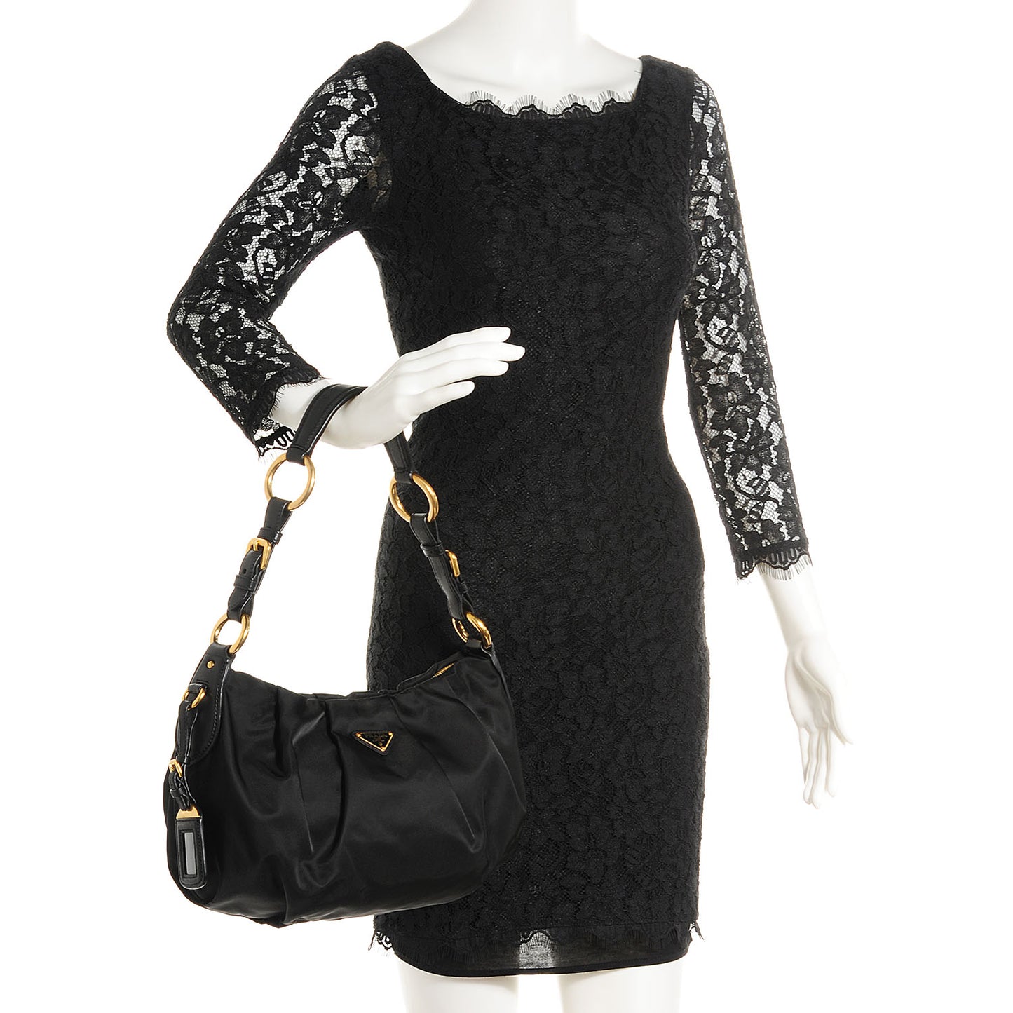 Tessuto Nylon Shoulder Bag Nero Black