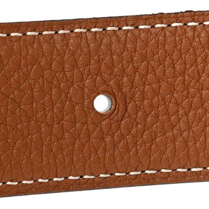 Hermes Box Togo H 32mm Belt 95 38 Black Gold 7 of 8