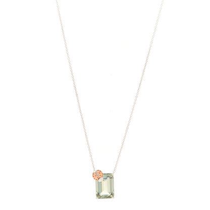 Tiffany Sterling Silver 18K Rose Gold Prasiolite Return to Tiffany Love Bugs Ladybug Necklace 1 of 7