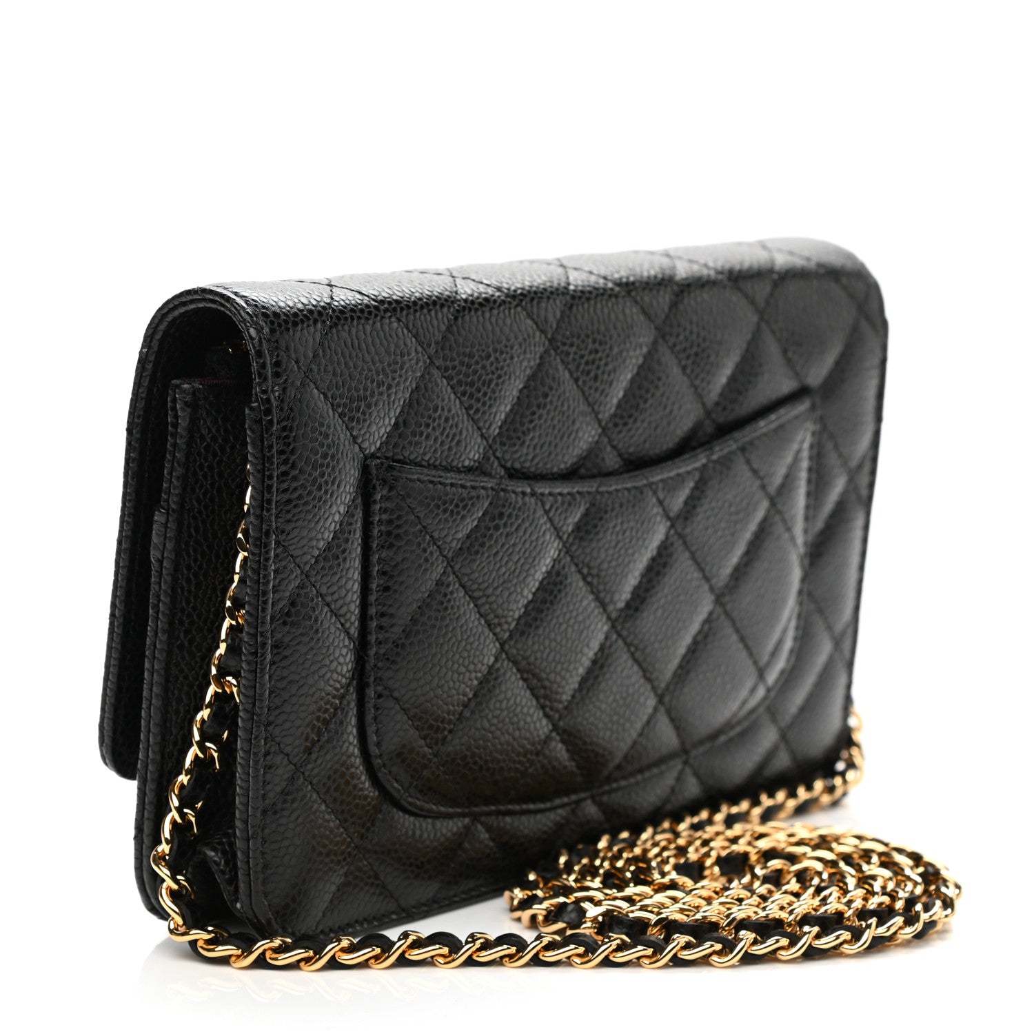 Chanel Caviar Quilted Wallet On Chain WOC Black 3 of 11