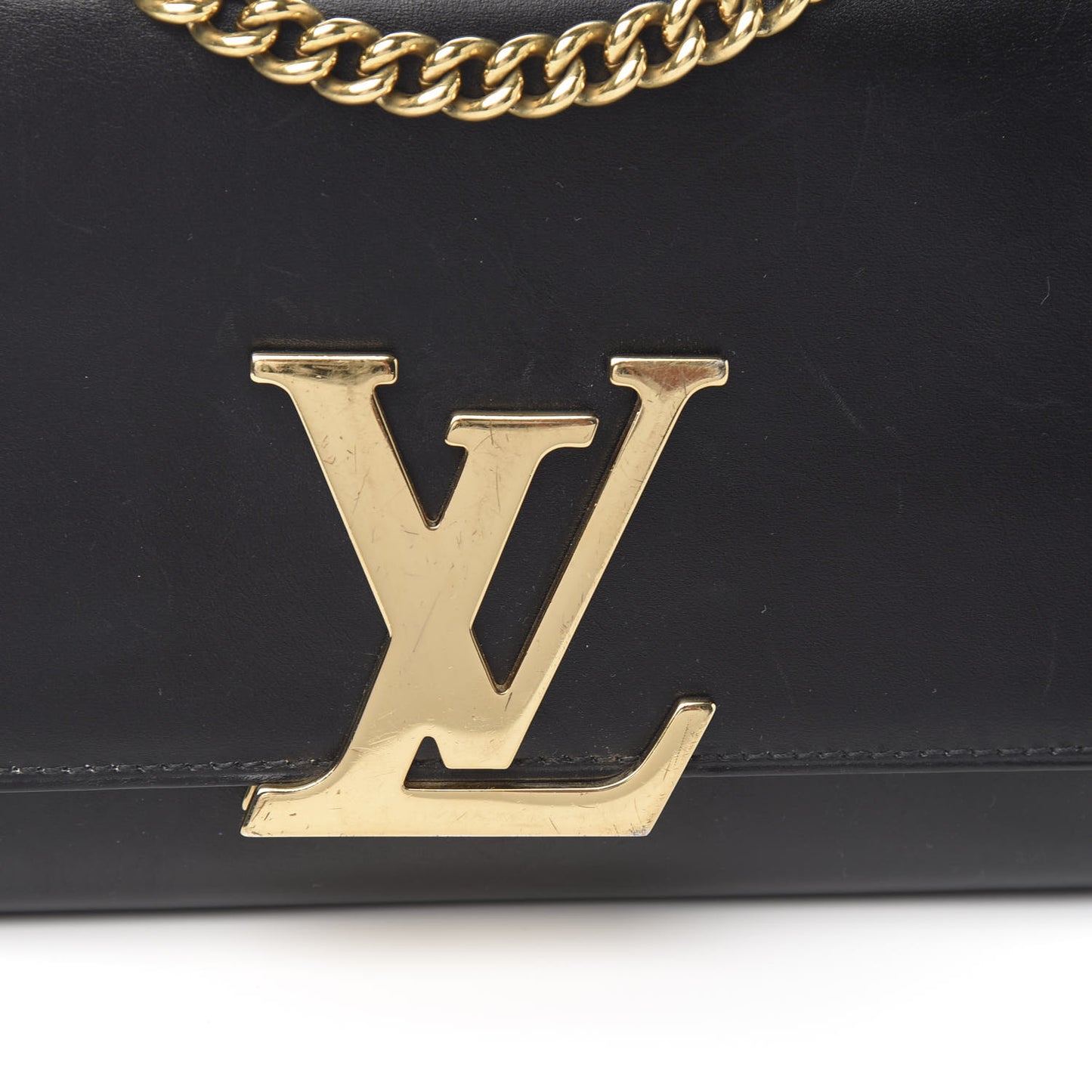 Calfskin Chain Louise MM Black