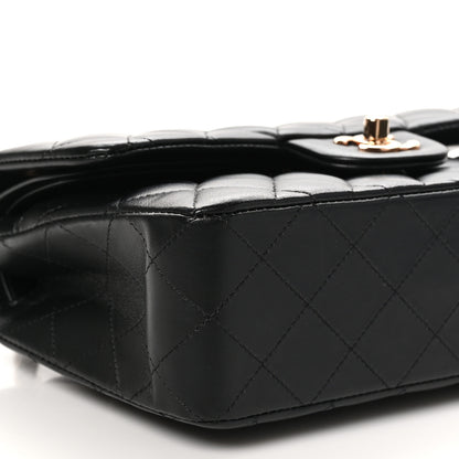 Chanel Lambskin Quilted Small Double Flap Black 9 of 11