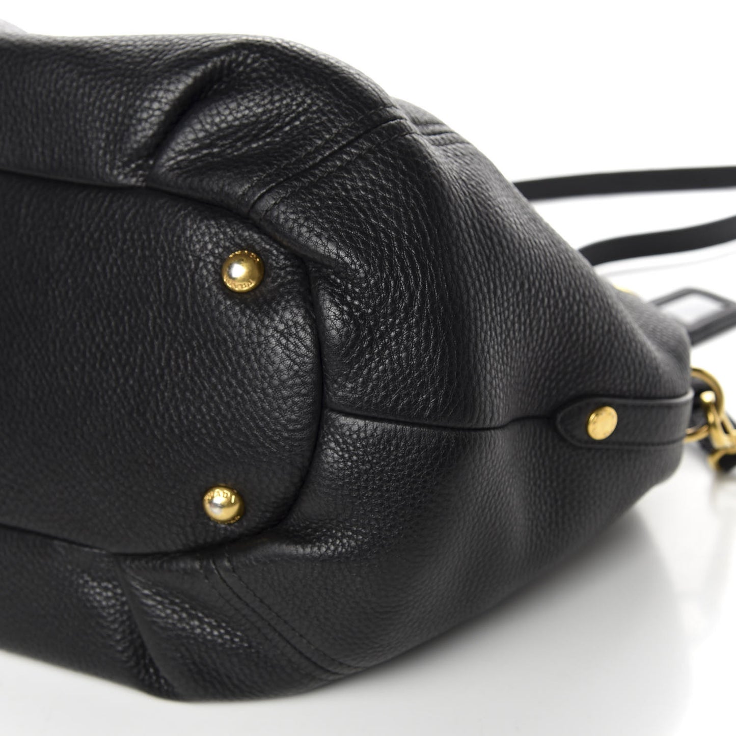 Vitello Daino Shoulder Bag Black