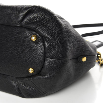 Prada Vitello Daino Shoulder Bag Black 8 of 9