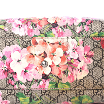 Gucci GG Supreme Monogram Blooms Small Boston Beige Multicolor Dry Rose 15 of 23