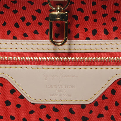 Louis Vuitton Monogram Kusama Waves Neverfull MM Red 7 of 8