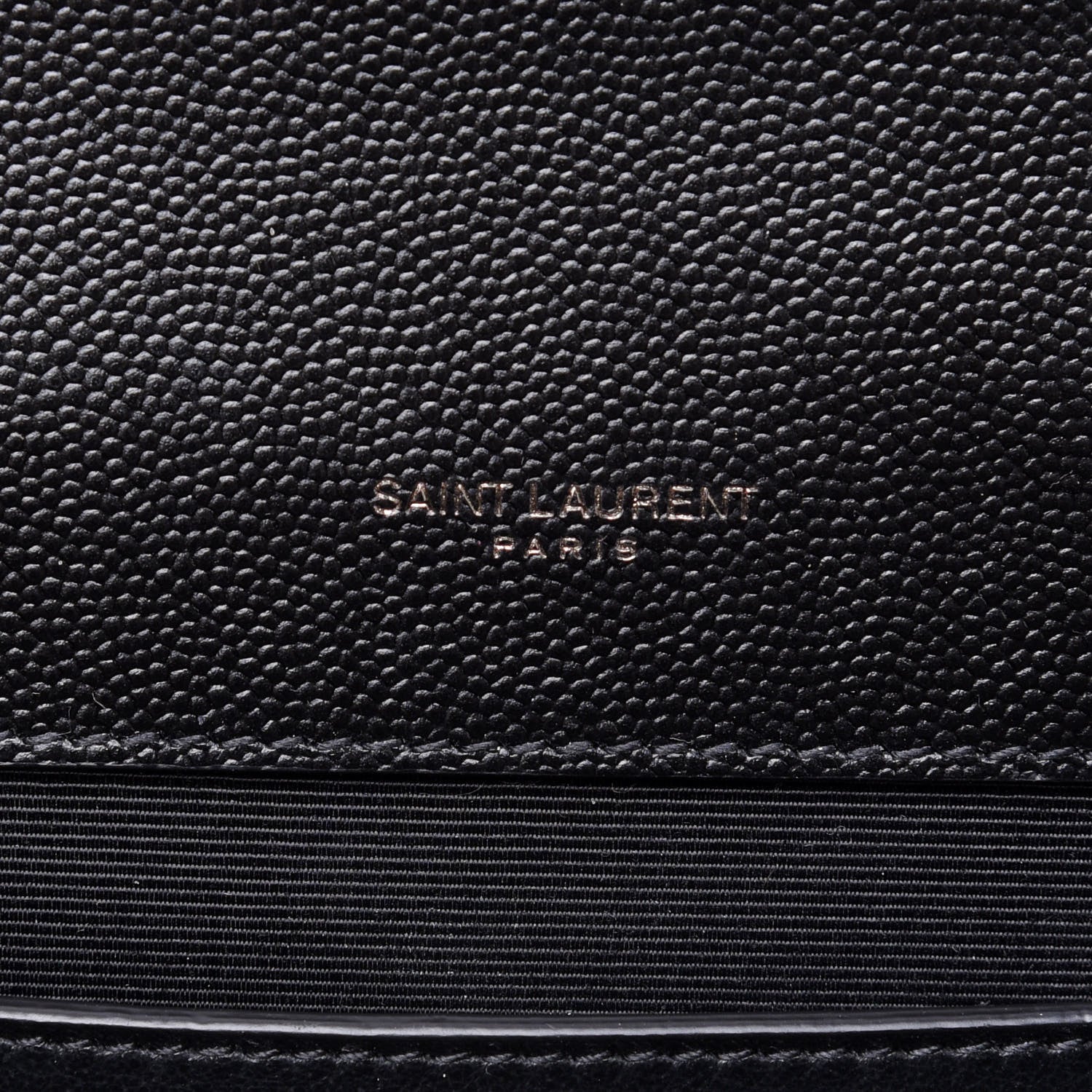 Saint Laurent Grain De Poudre Textured Mixed Matelasse Triquilt Medium Monogram Satchel Black 6 of 12