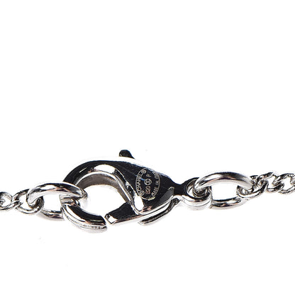 Chanel Crystal CC Star Pearl Drop Necklace Silver 4 of 6