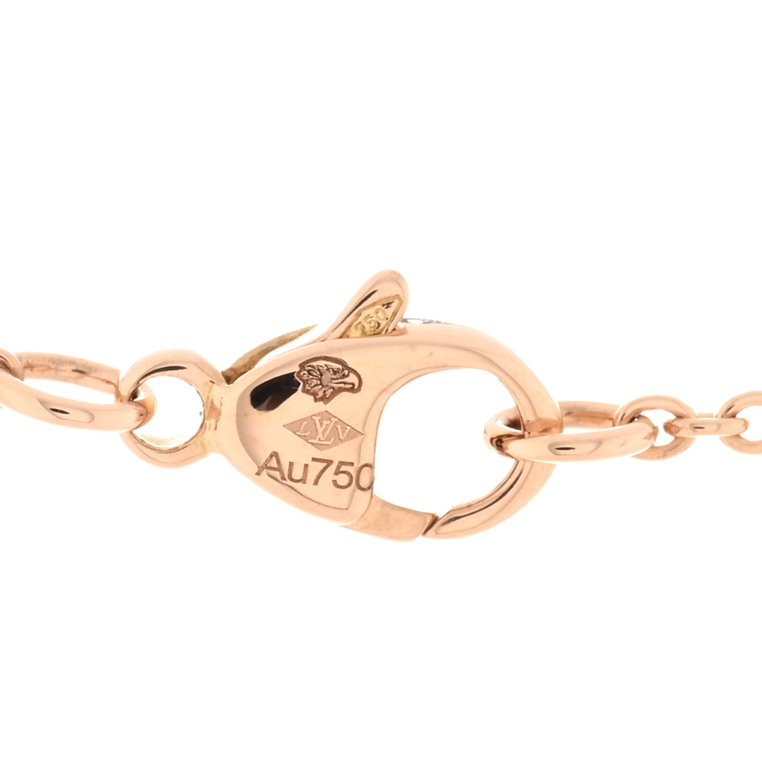 Louis Vuitton 18K Pink Gold Empreinte Pendant Necklace 3 of 5