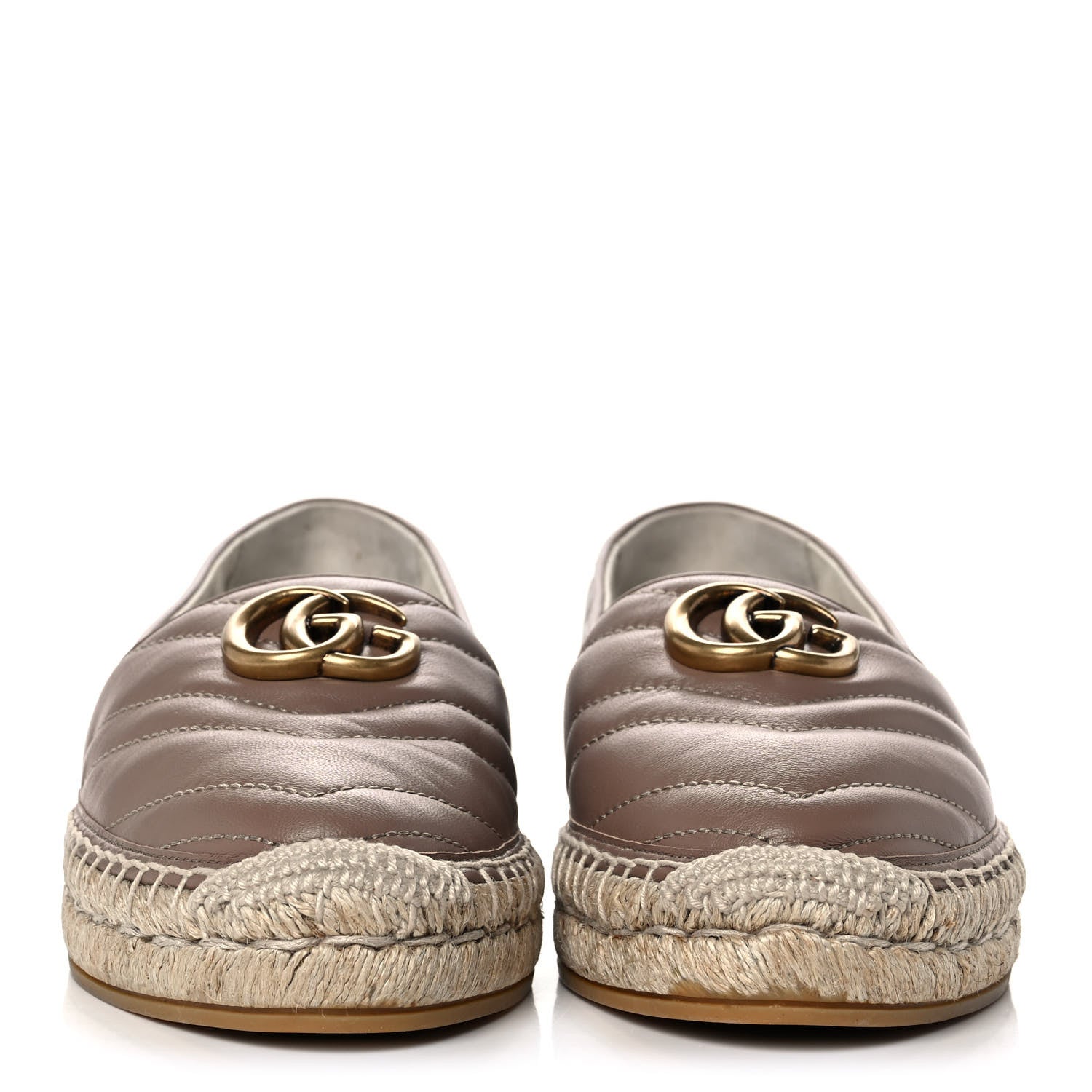 Gucci Nappa Matelasse GG Marmont Espadrilles 38 Porcelain Rose 2 of 8