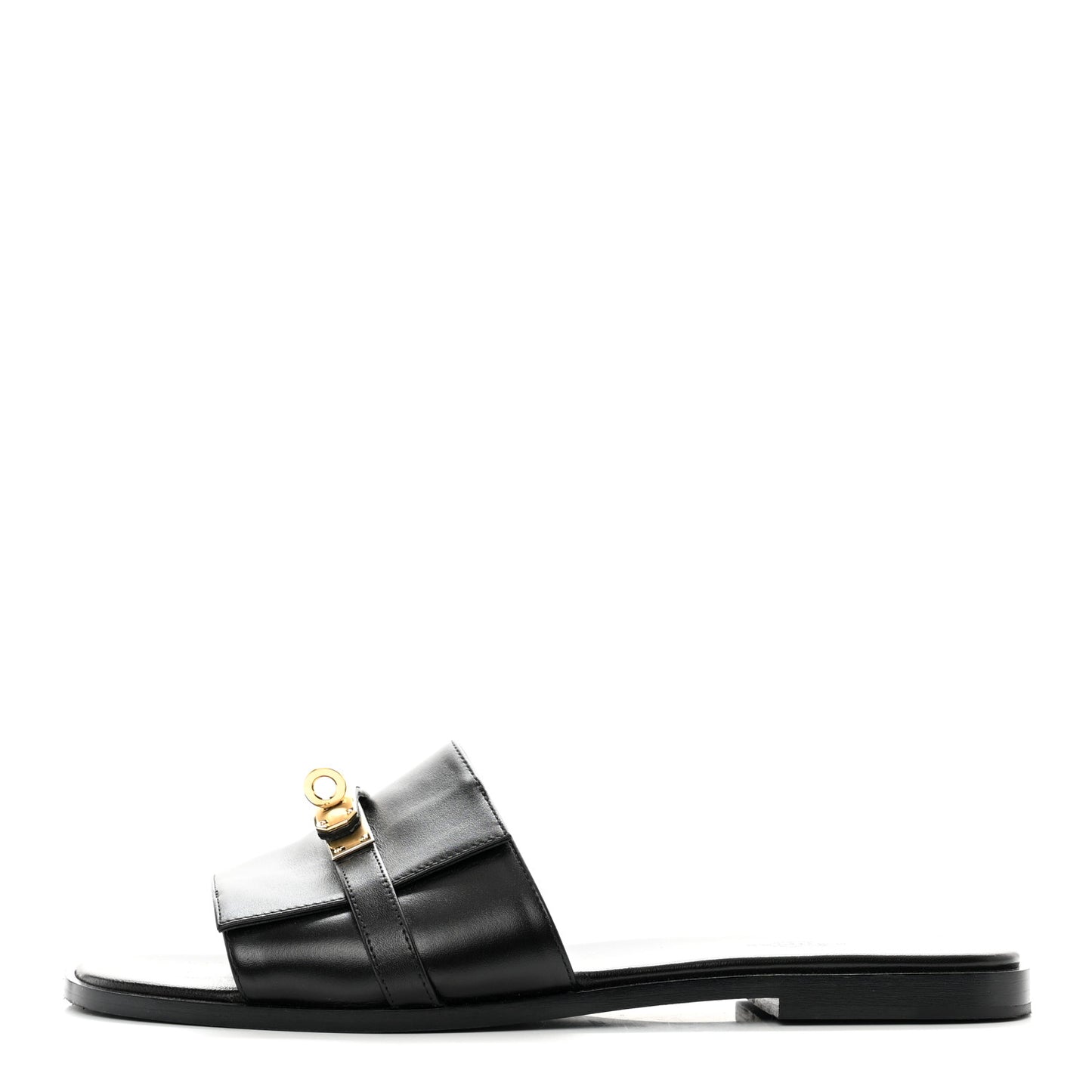 Calfskin Giulia Sandals 40.5 Black