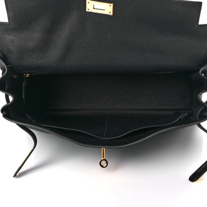 Hermes Togo Kelly Retourne 32 Black 5 of 14