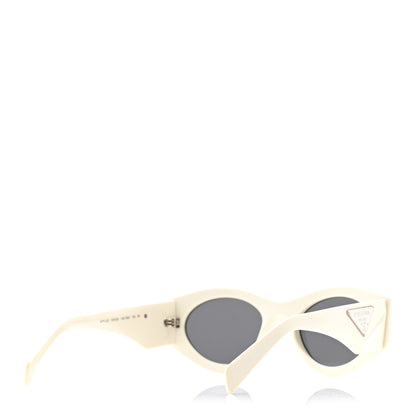 Prada Acetate Oval Symbole Sunglasses SPR 20Z White 4 of 7