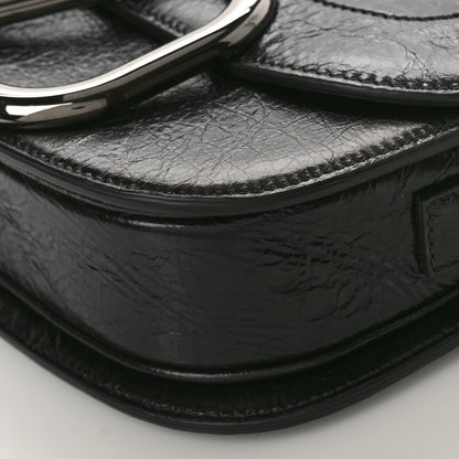 Valentino Garavani Brushed Calfskin Supervee Shoulder Bag Black 8 of 8