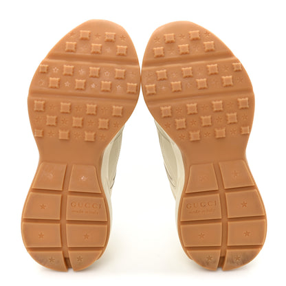 Gucci X DISNEY Calfskin Mickey Mouse Womens Rhyton Sneakers 38.5 Ivory 5 of 9