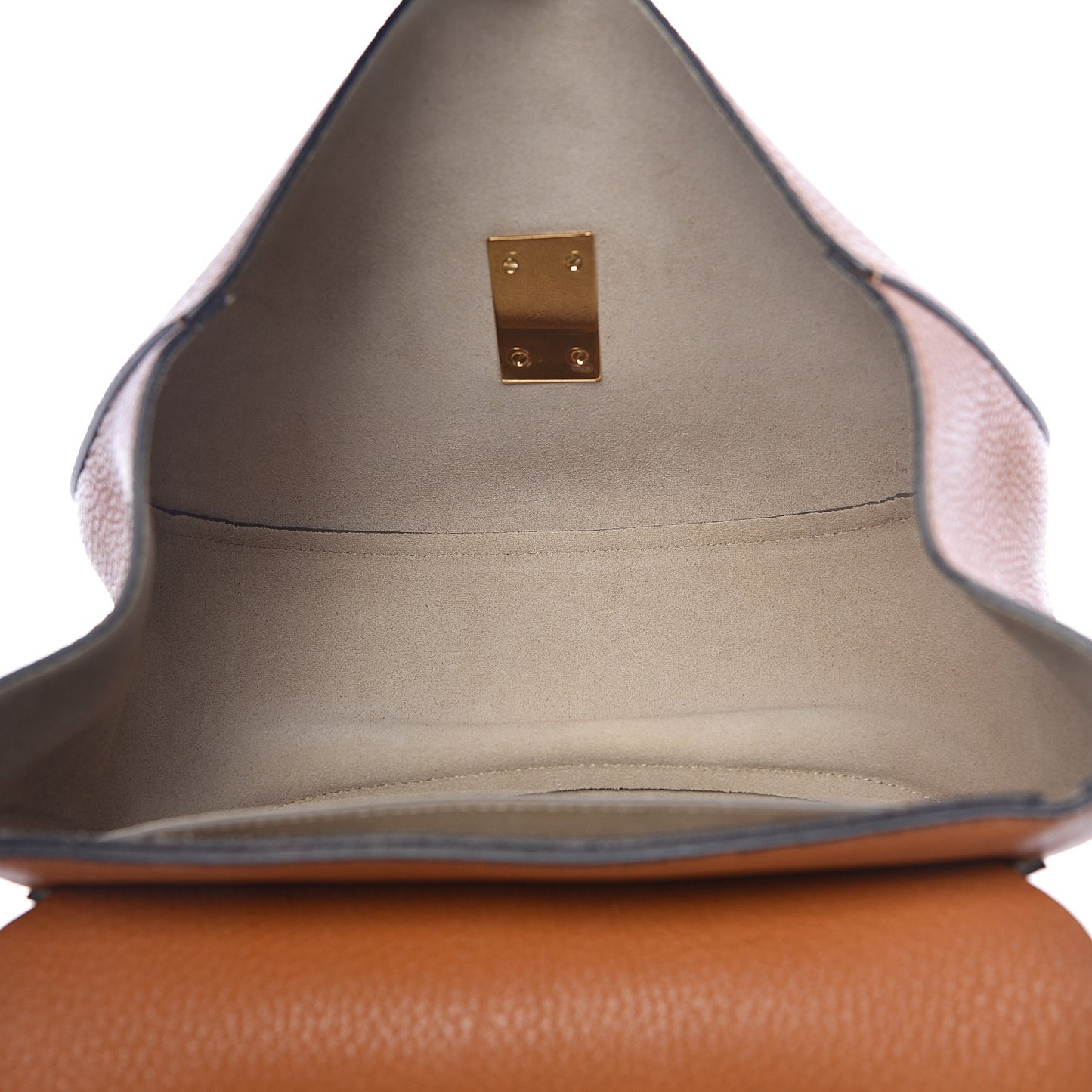 Grained Lambskin Medium Drew Shoulder Bag Caramel