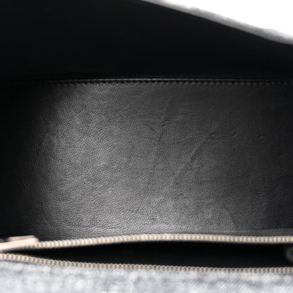 Balenciaga Nappa Denim Printed Small Hourglass Top Handle Bag Black 5 of 14