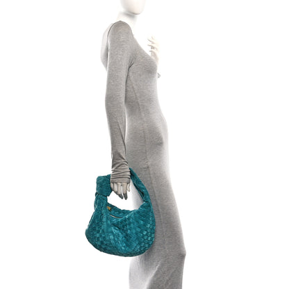 Bottega Veneta Suede Calfskin Intrecciato Teen Jodie Hobo Scuba 2 of 10
