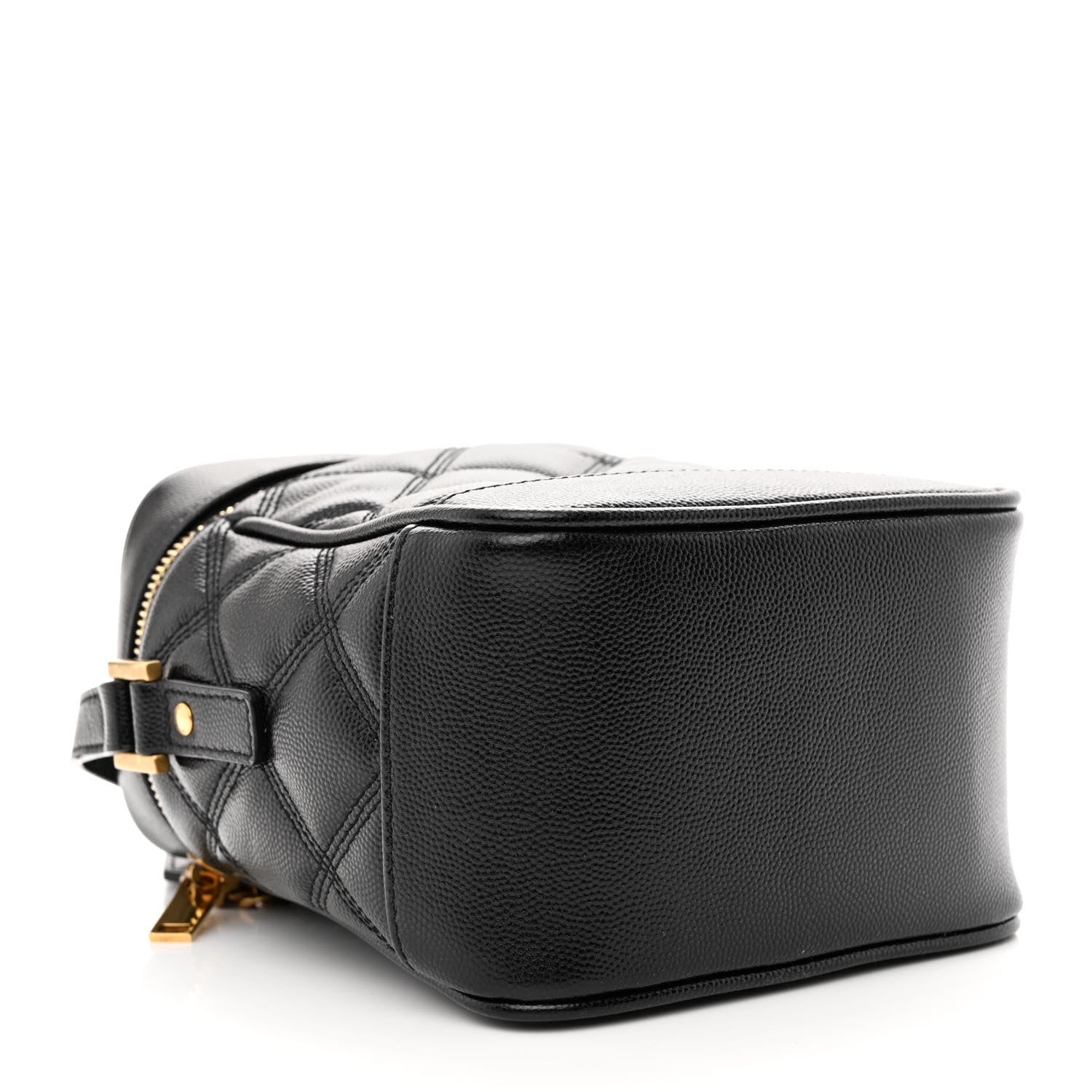 Saint Laurent Grain de Poudre Quilted 80's Vanity Bag Black 4 of 10