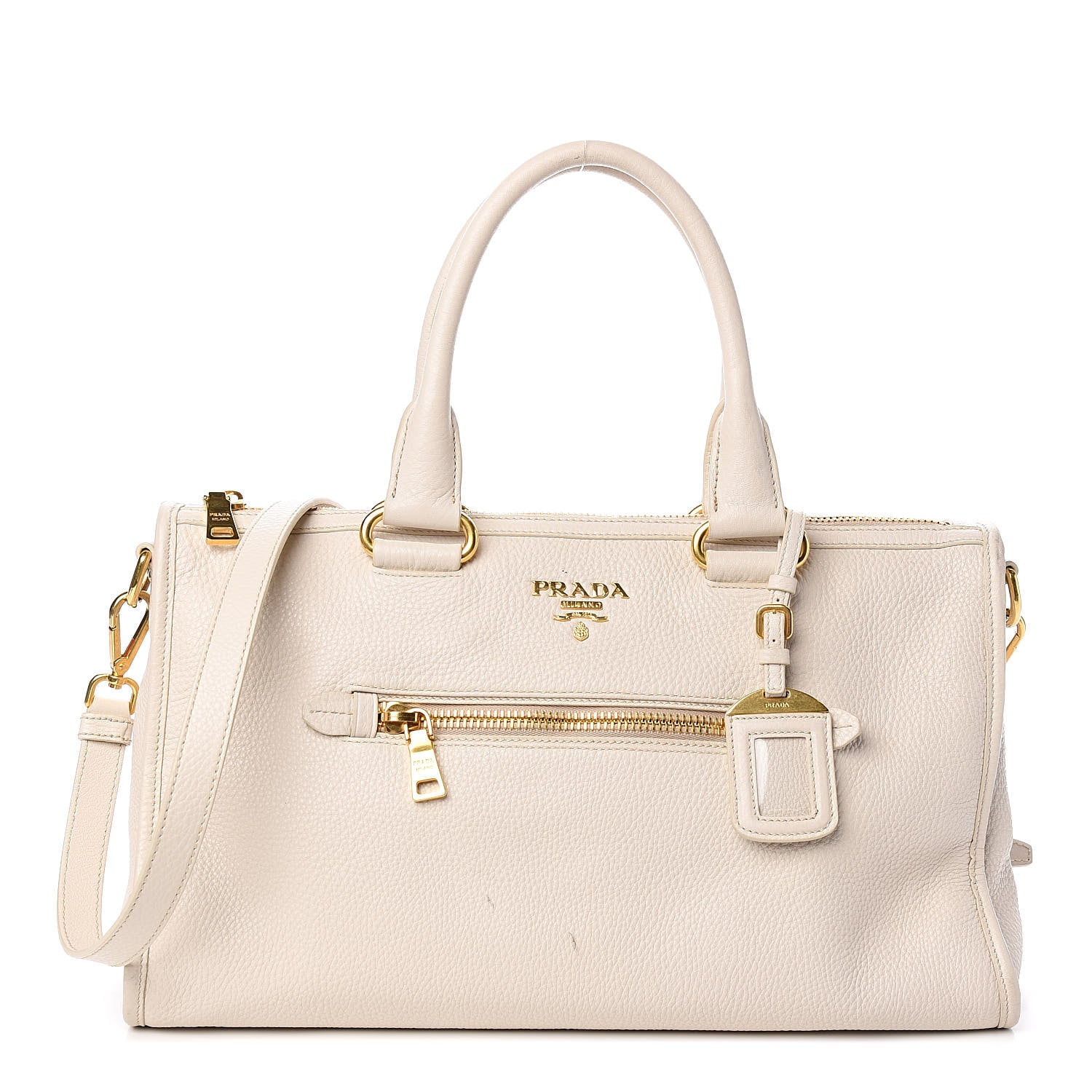 Prada Vitello Phenix Shopping Satchel Talco 1 of 14