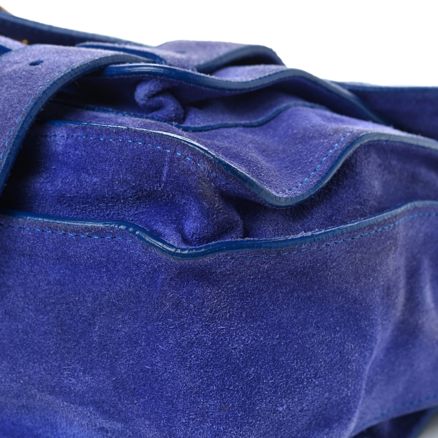 Suede Medium PS1 Satchel Royal Blue