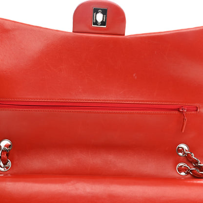 Chanel Lambskin Quilted Maxi Double Flap Red 13 of 18
