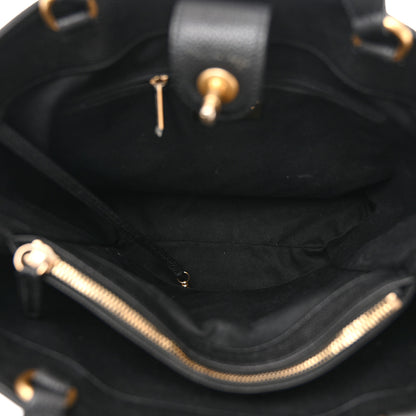 Chanel Caviar Stitched Large Shopping Tote Bag Black 5 of 15