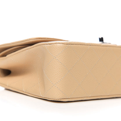 Chanel Caviar Quilted Medium Double Flap Beige 7 of 10