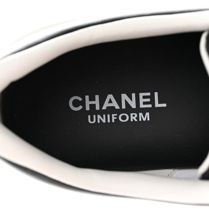 Chanel Calfskin CC Womens Sneakers 41.5 Black 7 of 12
