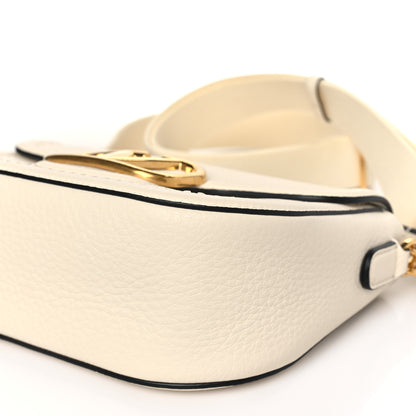 Valentino Garavani Pebbled Calfskin Vlogo Small Top Handle Shoulder Bag Ivory 9 of 9