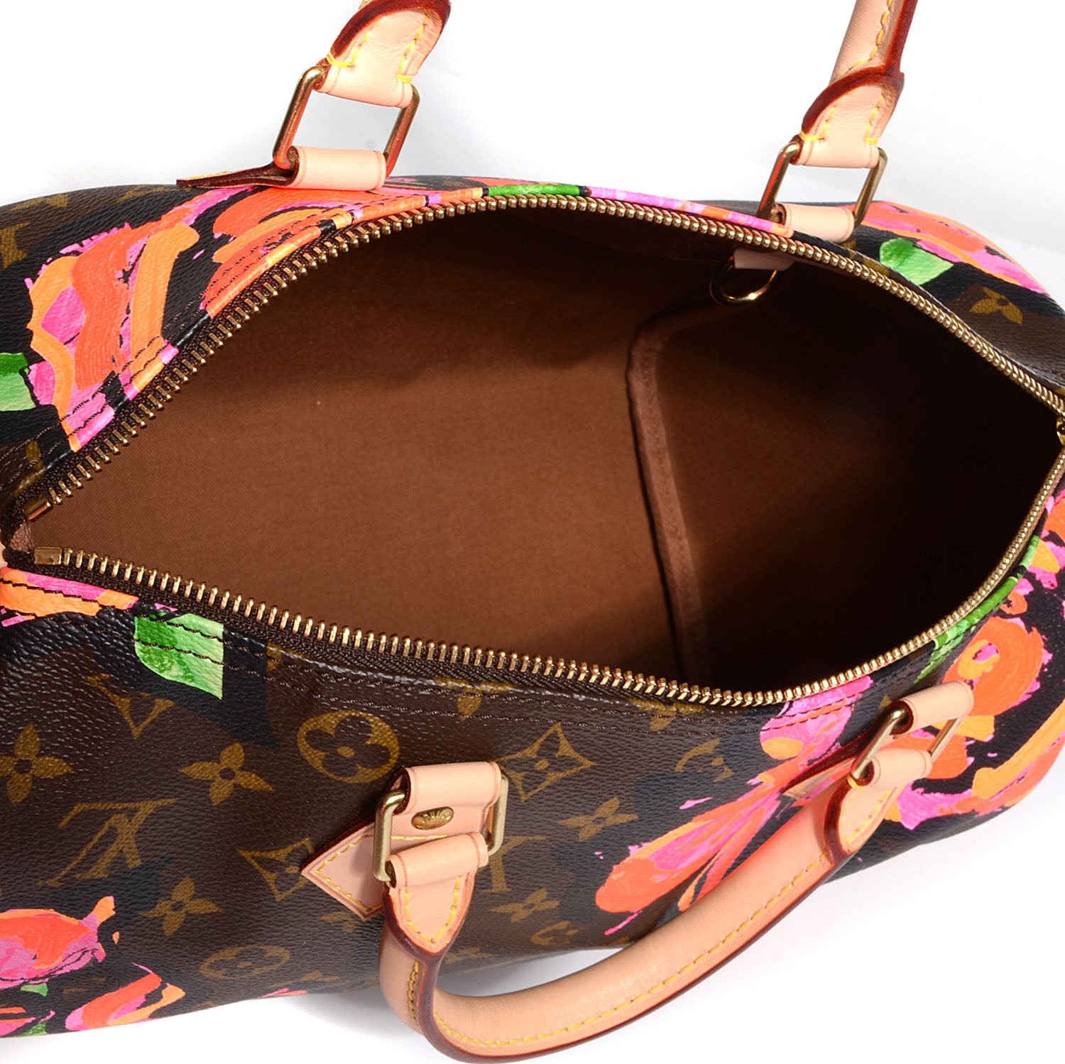 Louis Vuitton Monogram Roses Speedy 30 6 of 8