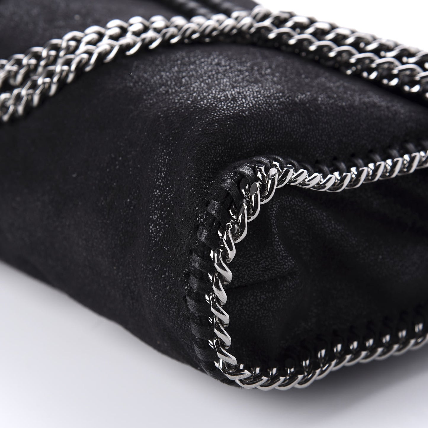 Shaggy Deer Falabella Fold Over Tote Black