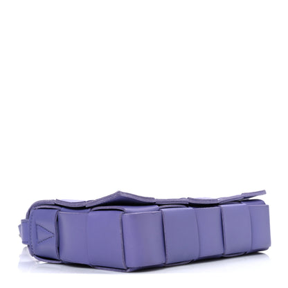 Bottega Veneta Lambskin Maxi Intreccio Cassette Crossbody Bag Wisteria 4 of 11