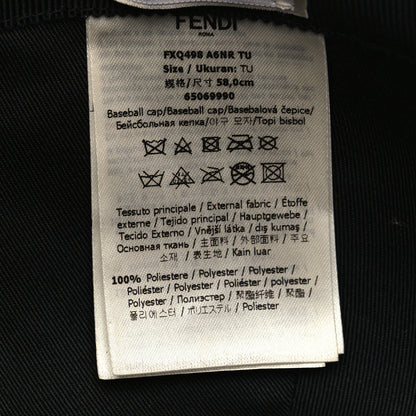 Fendi Canvas FF Reloaded Baseball Hat Tobacco Red 8 of 8