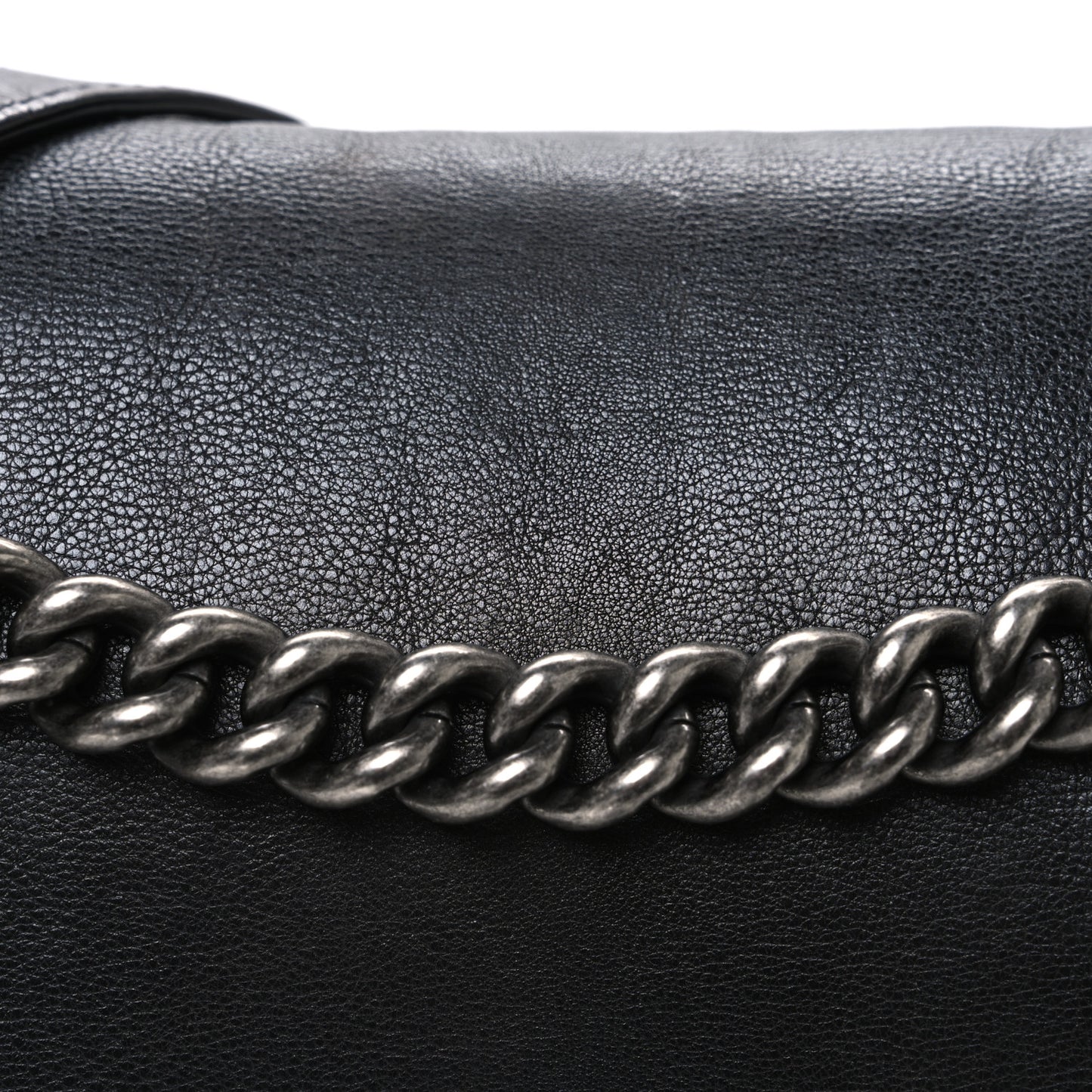 Calfskin Large Boy Reverso Flap Black